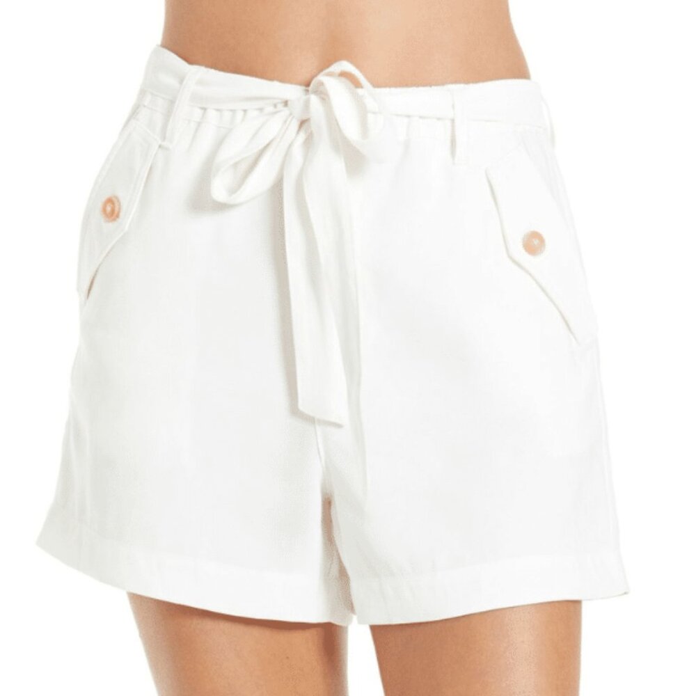 NWT - Another Love Brooklyn Belted Shorts in White